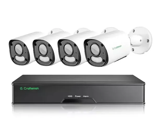 Premium - Zestaw 4 kamer G.Craftsman Tuba 5MP 30 kl/s